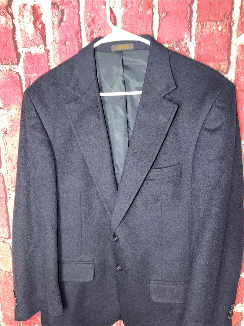 Miller Bros Newton Men’s Wool Blend Sport Coat Blazer Size 40S Navy Made in USA